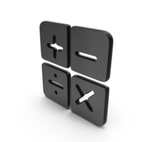 User Interface Experience Icon Math Calculate Black PNG & PSD Images