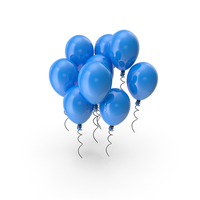 Blue Balloons PNG & PSD Images