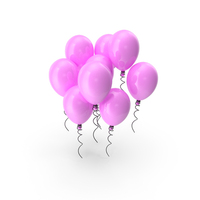 Pink Balloons PNG & PSD Images