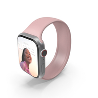 Apple Watch 7 Aluminum Case with Solo Loop PNG & PSD Images