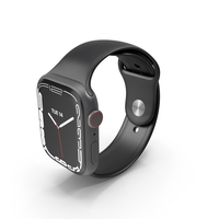 Apple Watch 7 Aluminum Case With Sport Band PNG & PSD Images