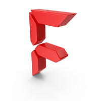 Digital Letter F PNG & PSD Images