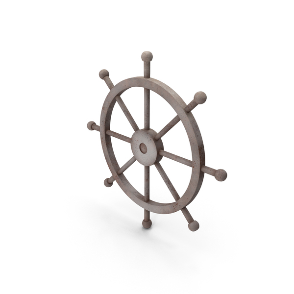 White Painted Steering Wheel PNG & PSD Images