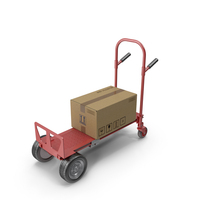 Red Hand Truck PNG & PSD Images