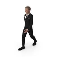 Men in Classic Suit Walking PNG & PSD Images