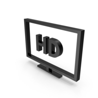 Black HD TV Icon PNG & PSD Images