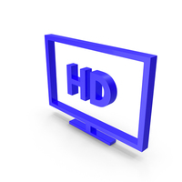 Blue HD TV Icon PNG & PSD Images