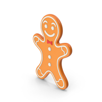 Orange Cartoony Gingerbread PNG & PSD Images