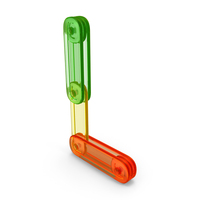 Plastic Constructor Set Letter L PNG & PSD Images