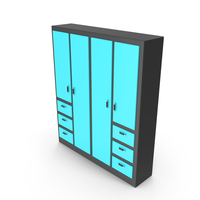 Blue Cabinet PNG & PSD Images