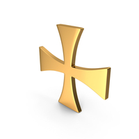 Gold Templar Cross PNG & PSD Images