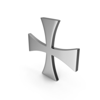 Silver Templar Cross PNG & PSD Images