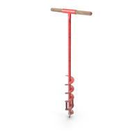 Old Red Steel Hand Drill PNG & PSD Images
