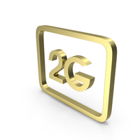 Gold 2G Icon PNG & PSD Images