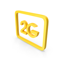 Yellow 2G Icon PNG & PSD Images