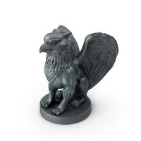 Griffin Statue Bronze PNG & PSD Images