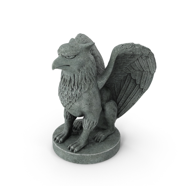 Griffin Statue Stone PNG & PSD Images