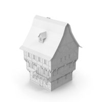 Monochrome Medieval House PNG & PSD Images