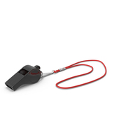 Whistle with Red Lace PNG & PSD Images