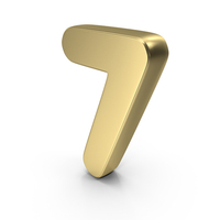 Font Cute 7 Gold PNG & PSD Images