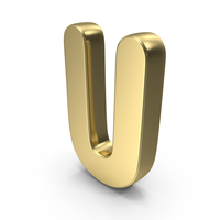 Font Cute U Gold PNG & PSD Images