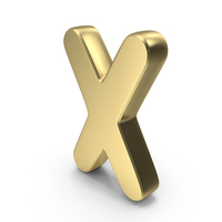 Font Cute X Gold PNG & PSD Images