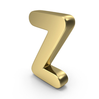 Font Cute Z Gold PNG & PSD Images