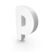 Font Cute P White PNG & PSD Images