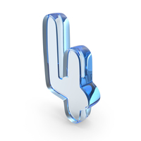 Font Cute 4 Glass Blue PNG & PSD Images