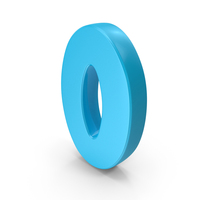 Font Cute 0 Blue PNG & PSD Images