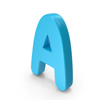 Font Cute A Blue PNG & PSD Images