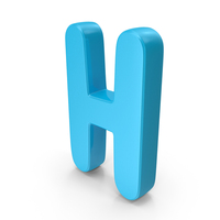 Font Cute H Blue PNG & PSD Images