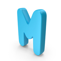 Font Cute M Blue PNG & PSD Images