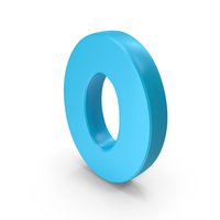 Font Cute O Blue PNG & PSD Images