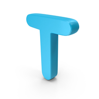 Font Cute T Blue PNG & PSD Images