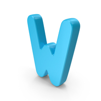 Font Cute W Blue PNG & PSD Images