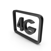 Black 4G Icon PNG & PSD Images