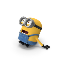 Short Two Eyed Minion Pose PNG & PSD Images