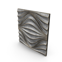 3D Wall Panel Circular Wave Metall PNG & PSD Images