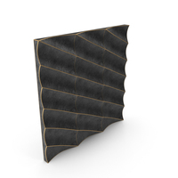 3D Wall Panel Half Pipe Metall PNG & PSD Images