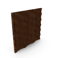 3D Wall Panel Half Pipe Wood PNG & PSD Images