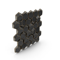 3D Wall Panel Octagon Metall PNG & PSD Images