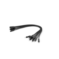 Jumper Wires Bended Black PNG & PSD Images