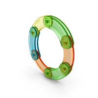 Plastic Constructor Set Letter O PNG & PSD Images