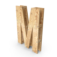 Wooden Alphabet Letter M PNG & PSD Images