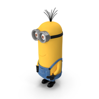 Tall Two Eyed Minion Pose PNG & PSD Images