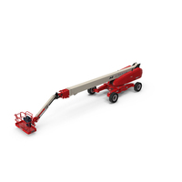 Telescopic Boom Lift JLG 1850 SJ Red PNG & PSD Images