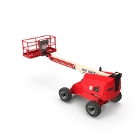 Telescopic Boom Lift JLG Red PNG & PSD Images