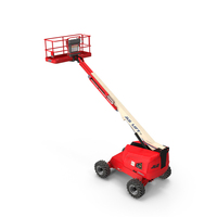 Telescopic Boom Lift JLG Red PNG & PSD Images