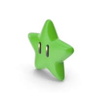 Green Mario Star PNG & PSD Images